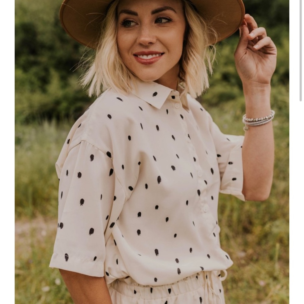 Roolee Demi Button Top